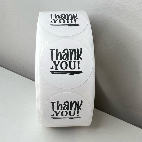 STICKERAFT Other - Thank You 1" Round Stickers (100 roll ) NWT​​​​